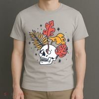 Skull Leaves T-Shirt thumb 3