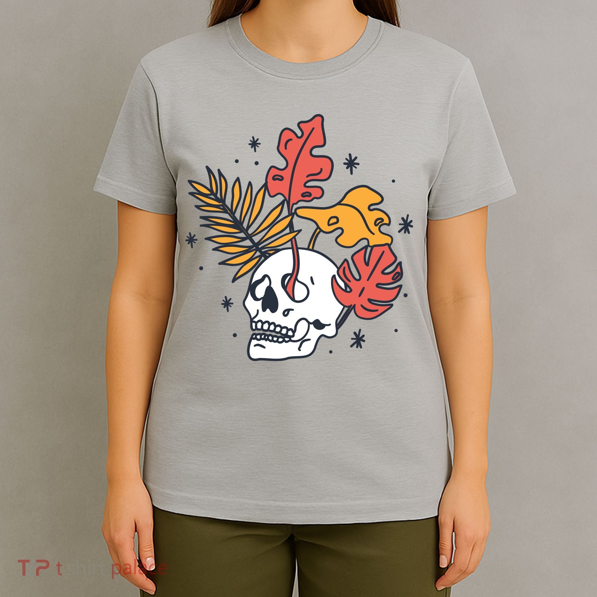 Skull Leaves T-Shirt