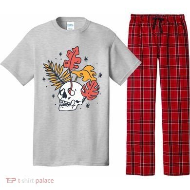 Skull Leaves Pajama Set