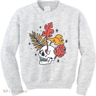 Skull Leaves Kids Sweatshirt