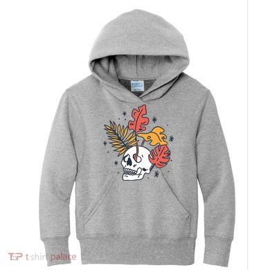 Skull Leaves Kids Hoodie