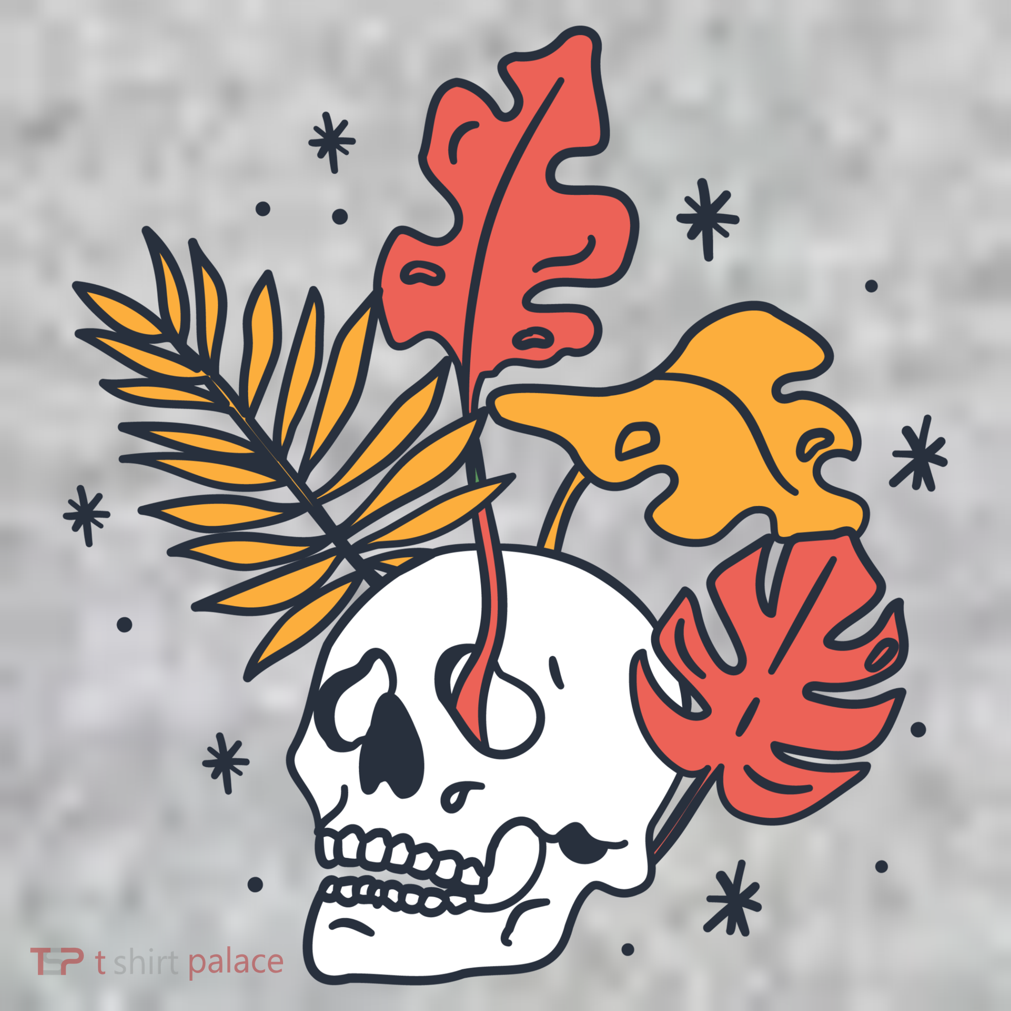 Skull Leaves Kids Hoodie