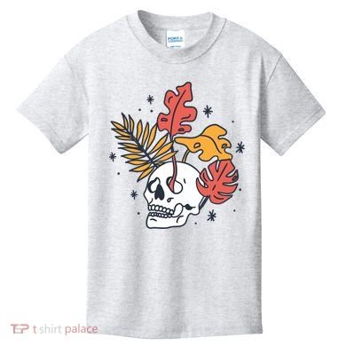 Skull Leaves Kids T-Shirt
