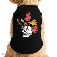 Skull Leaves Doggie Tank thumb 0