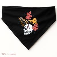 Skull Leaves USA-Made Doggie Bandana thumb 0