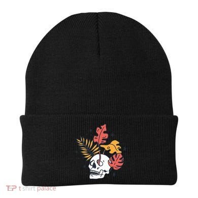 Skull Leaves Beanie