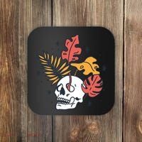 Skull Leaves Coaster thumb 0