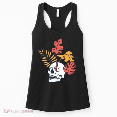 Skull Leaves Women's Tank Top