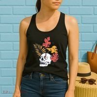 Skull Leaves Women's Tank Top thumb 2