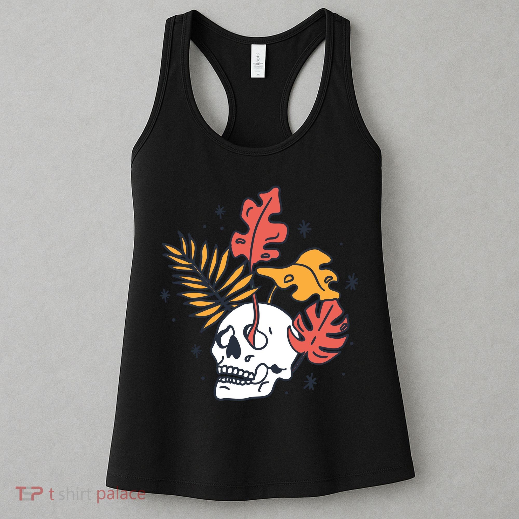 Skull Leaves Women's Tank Top