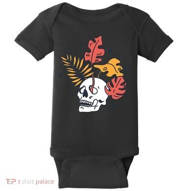 Skull Leaves Baby Bodysuit