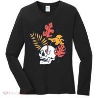 Skull Leaves Women's Long Sleeve Shirt thumb 0