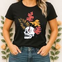 Skull Leaves Women's T-Shirt thumb 2
