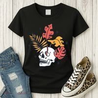 Skull Leaves Women's T-Shirt thumb 3