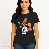 Skull Leaves Women's T-Shirt thumb 4