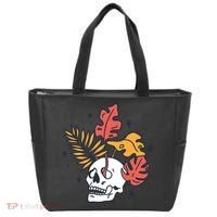 Skull Leaves Tote Bag thumb 0