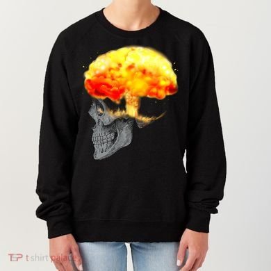 Skull Mind On Fire Women's Sweatshirt