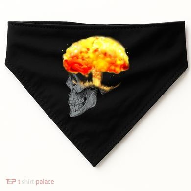 Skull Mind On Fire USA-Made Doggie Bandana