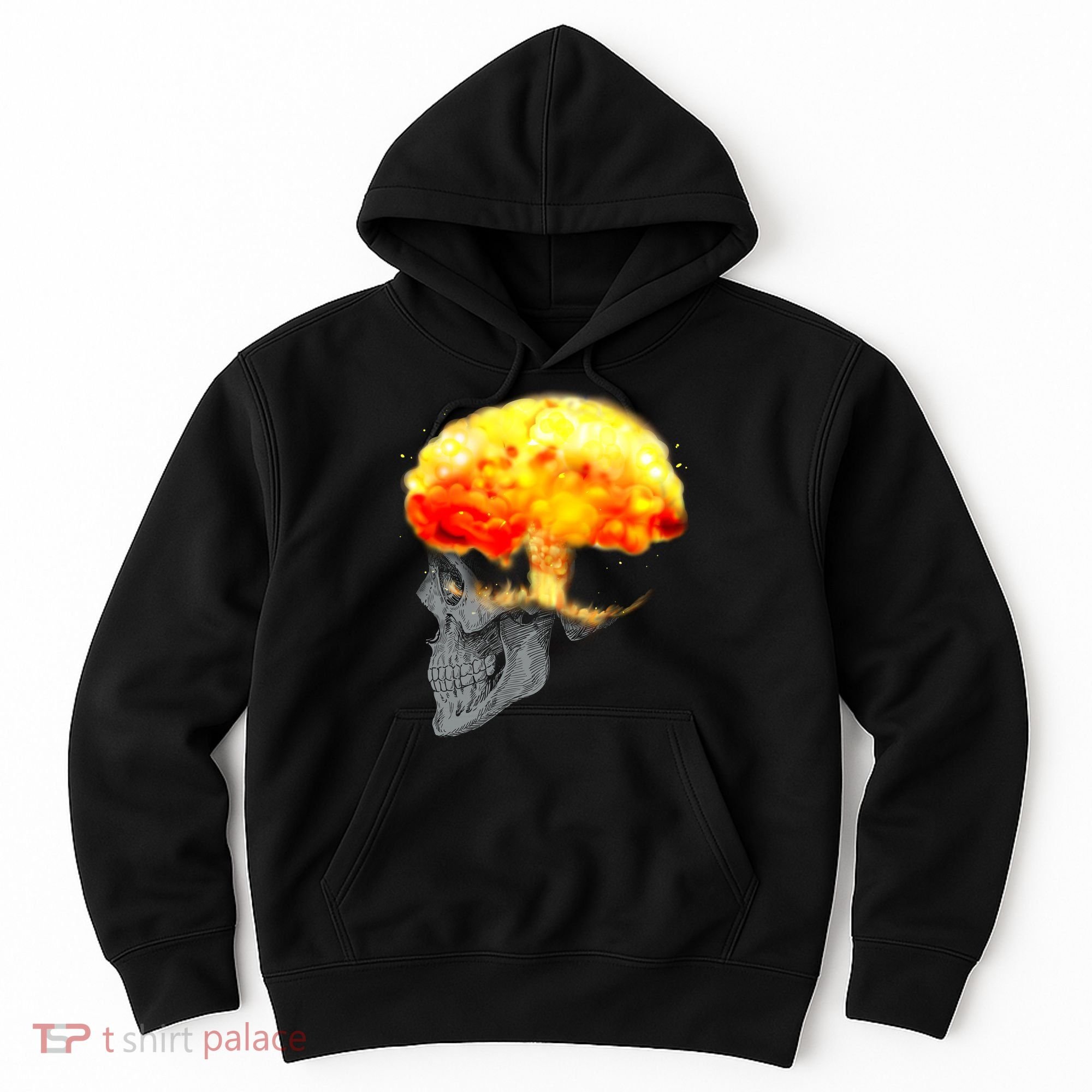 Skull Mind On Fire Hoodie