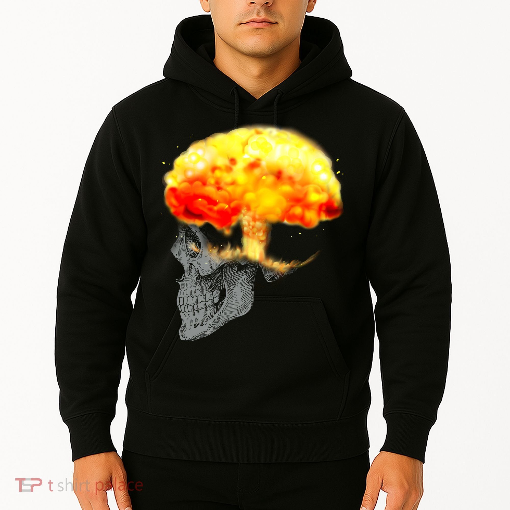 Skull Mind On Fire Hoodie