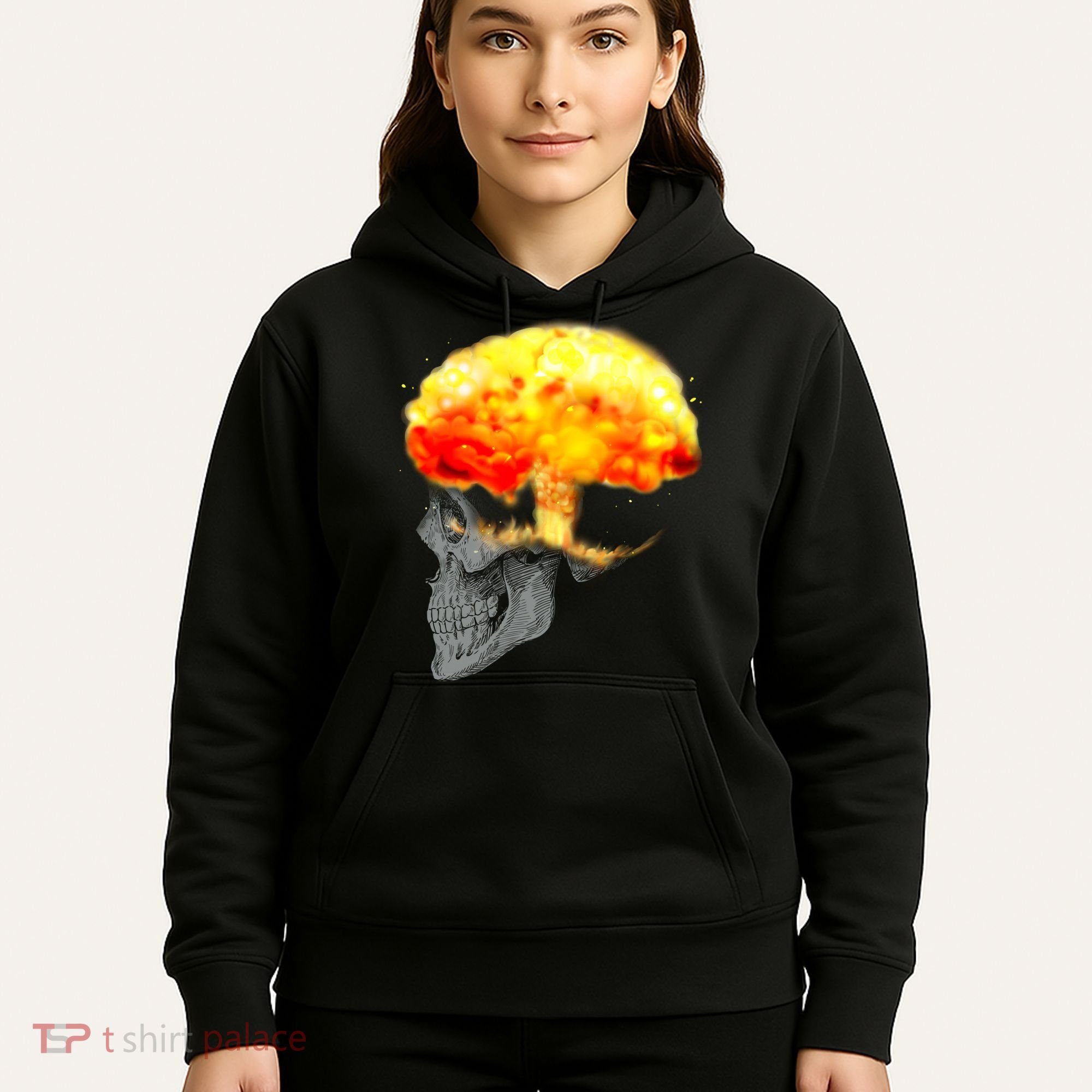 Skull Mind On Fire Hoodie