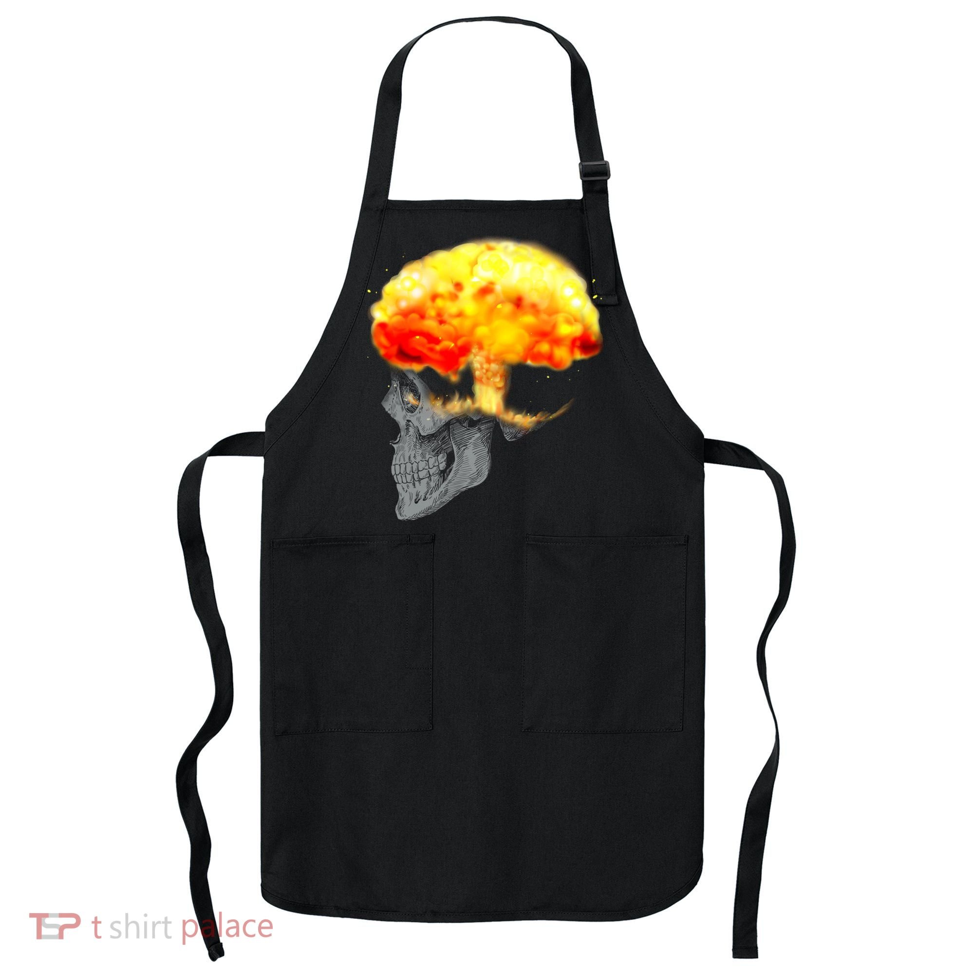 Skull Mind On Fire Apron