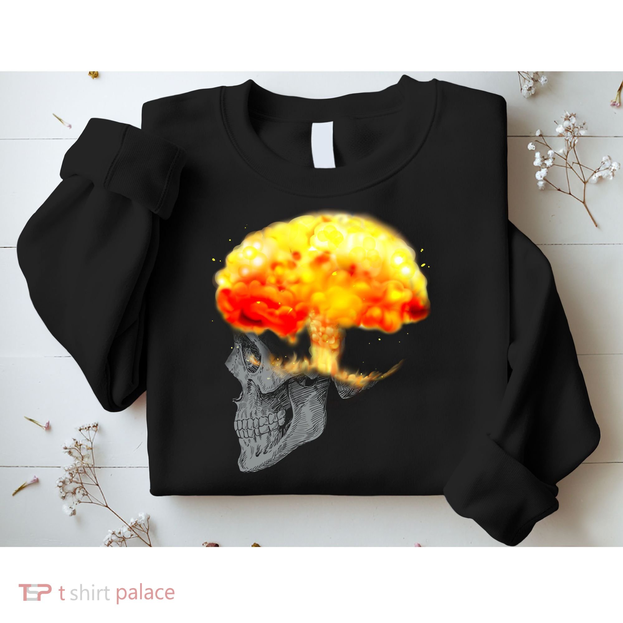Skull Mind On Fire Sweatshirt