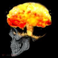 Skull Mind On Fire T-Shirt thumb 7