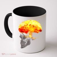 Skull Mind On Fire Coffee Mug thumb 0