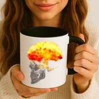 Skull Mind On Fire Coffee Mug thumb 3
