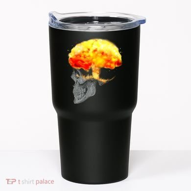 Skull Mind On Fire Tumbler