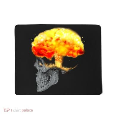 Skull Mind On Fire Mousepad