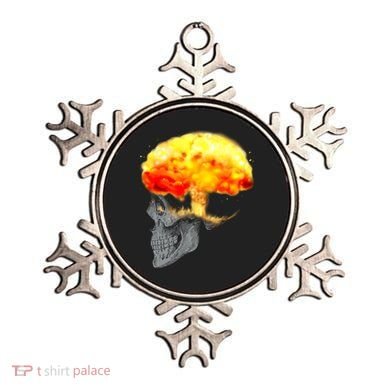 Skull Mind On Fire Ornament