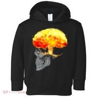 Skull Mind On Fire Toddler Hoodie thumb 0