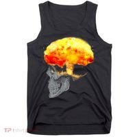 Skull Mind On Fire Tank Top thumb 0