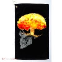 Skull Mind On Fire Golf Towel thumb 0