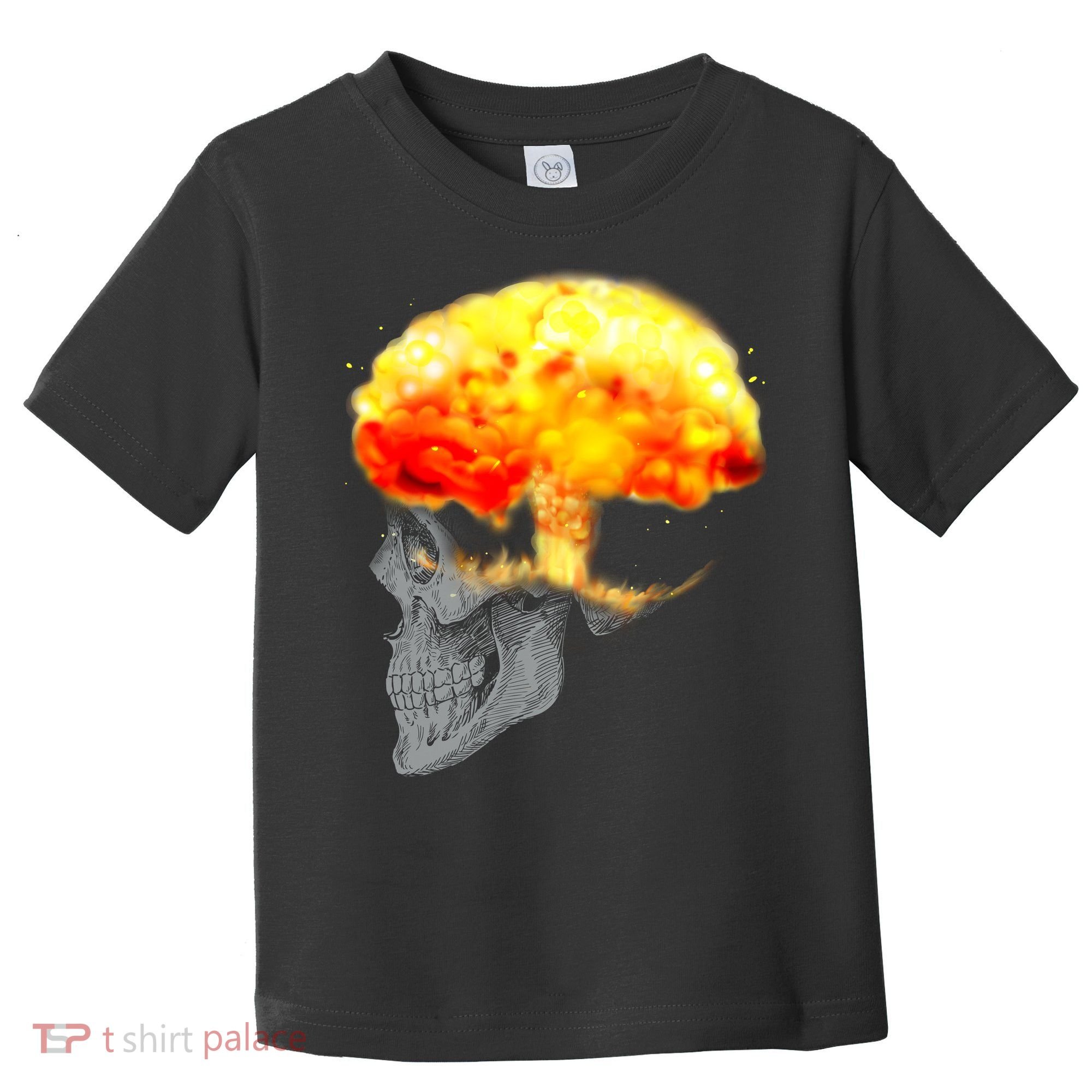 Skull Mind On Fire Toddler T-Shirt
