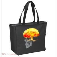 Skull Mind On Fire Tote Bag thumb 2