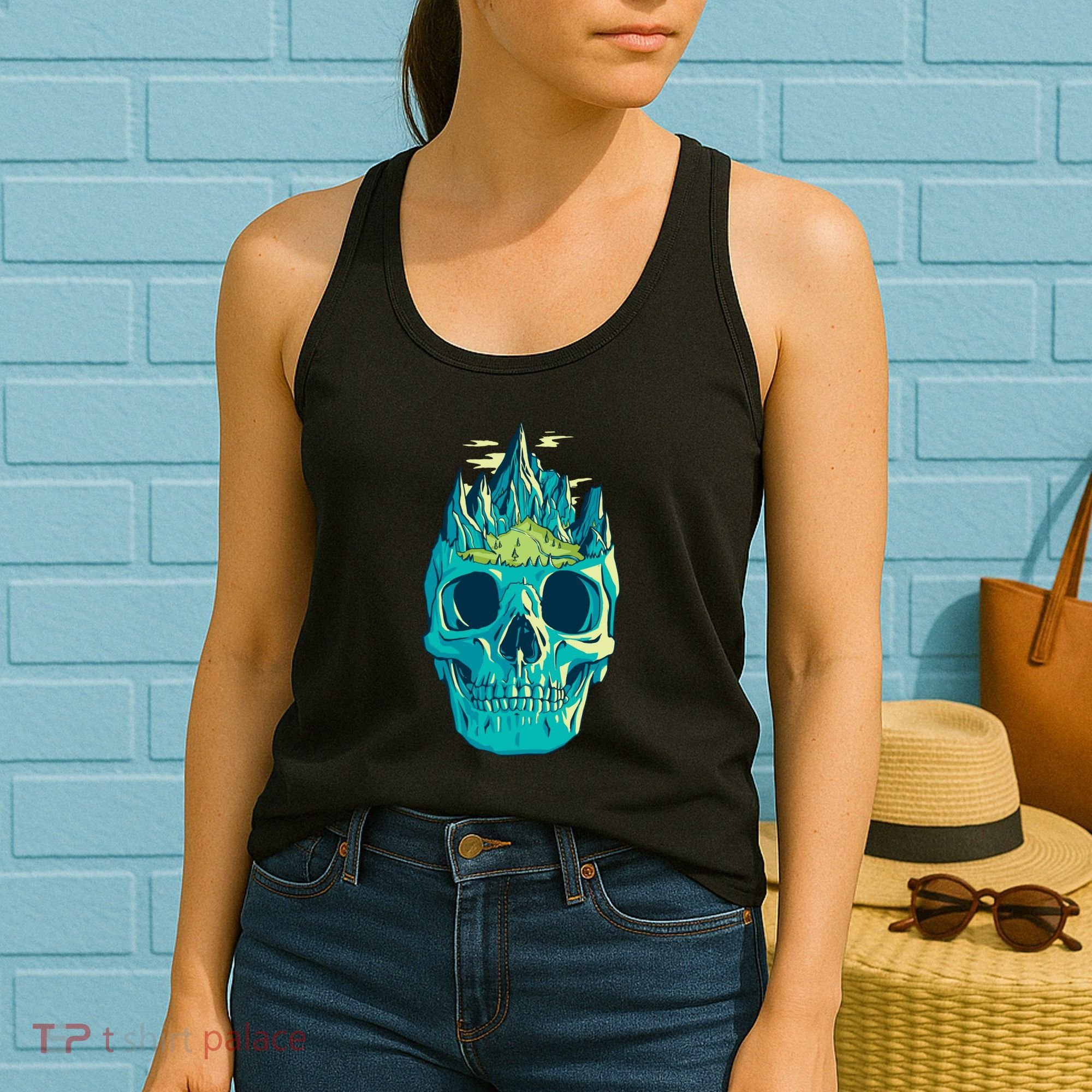 Skull Mountains Women's Tank Top