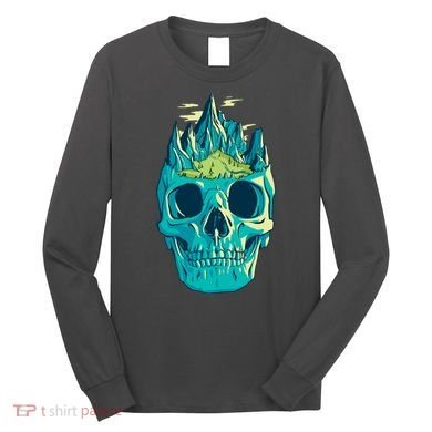 Skull Mountains Long Sleeve Shirt