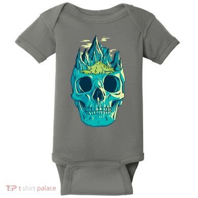 Skull Mountains Baby Bodysuit