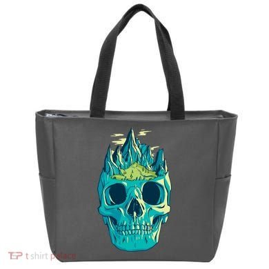 Skull Mountains Tote Bag