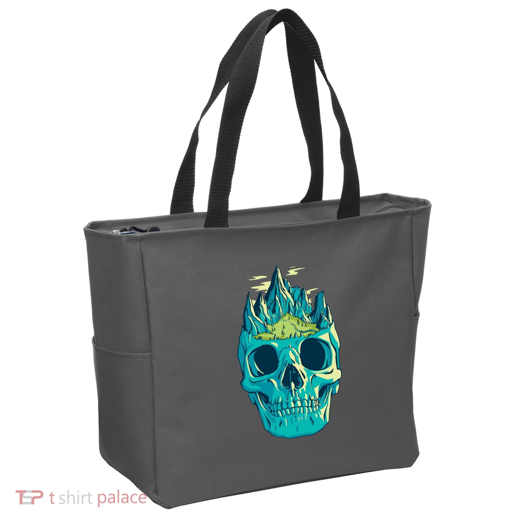 Skull Mountains Tote Bag
