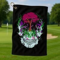 Skull Of Nature Golf Towel thumb 1