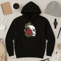 Skull Roses Hoodie thumb 3