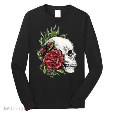 Skull Roses Long Sleeve Shirt