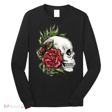 Skull Roses Long Sleeve Shirt