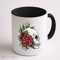 Skull Roses Coffee Mug thumb 1
