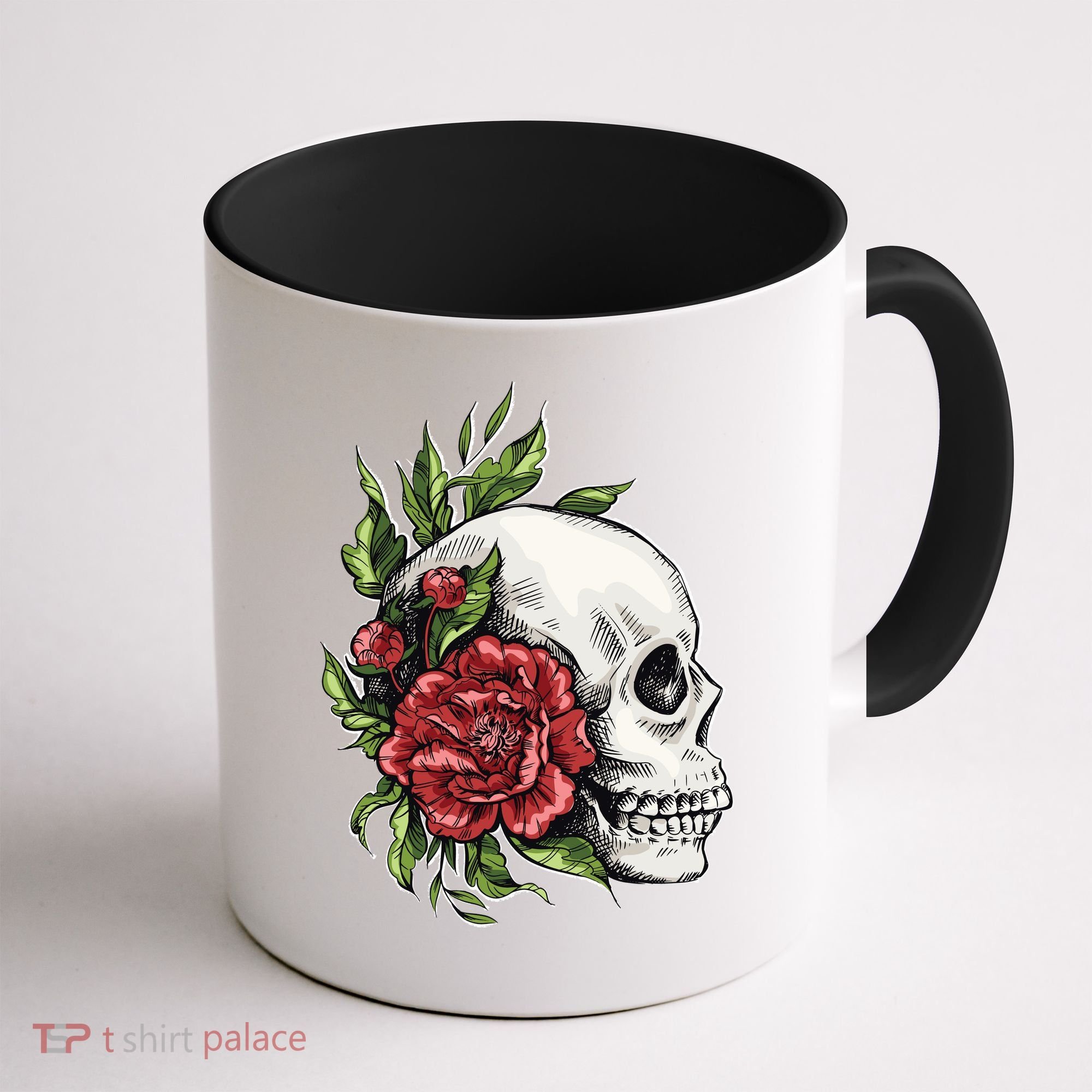 Skull Roses Coffee Mug