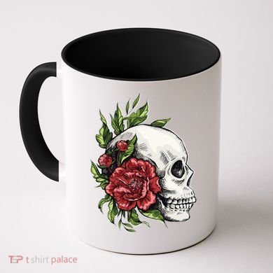 Skull Roses Coffee Mug